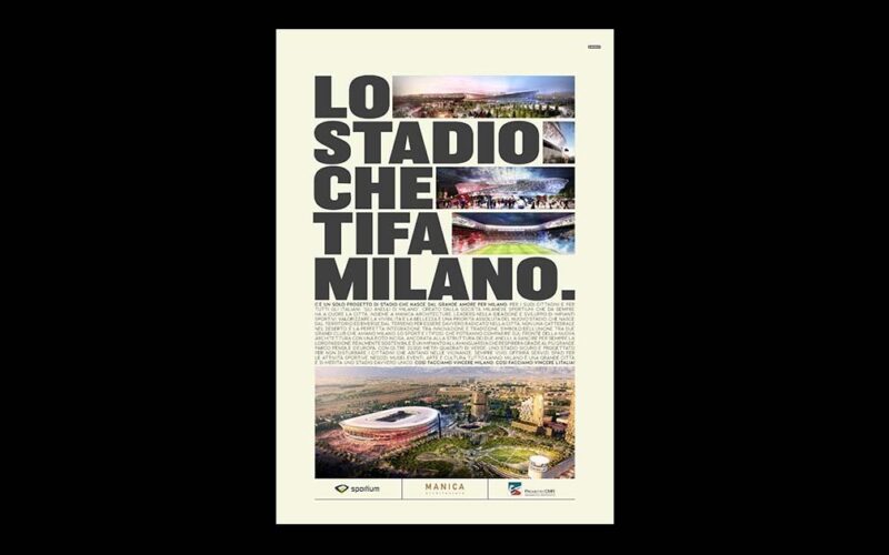 Different firma la campagna Progetto CMR – Sportium, in corsa per realizzare il nuovo stadio di Milano. 